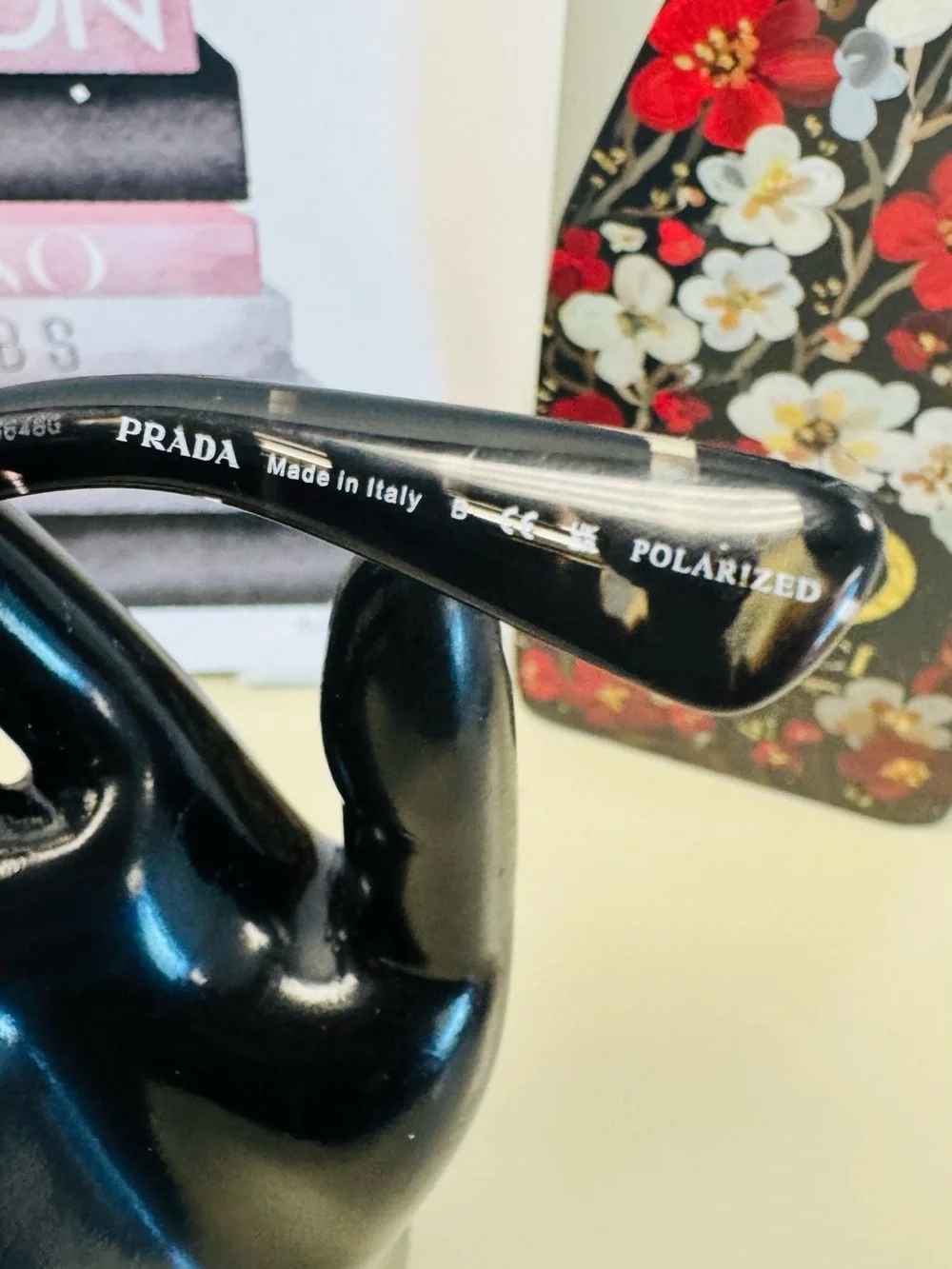 Prada Black Oversized Cat-Eye Sunglasses with Tinted Lenses